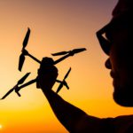 Drone Pilot in sunset OSM Aviation Drone